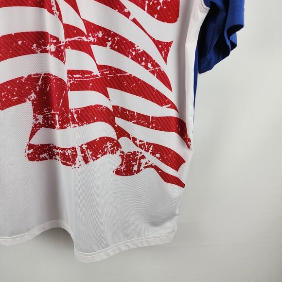 Walter Hagen Shirt Mens Multi Medium Folds of Honor American Flag Golf Polo - Picture 4 of 7